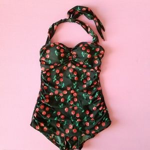 Esther Williams Cherry Print Swimsuit🍒